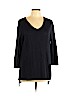 Ellen Tracy Blue 3/4 Sleeve Top Size L - photo 1