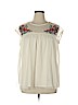Eyeshadow 100% Polyester Ivory Sleeveless Blouse Size 1X - photo 1