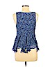 Free People 100% Cupro Blue Sleeveless Blouse Size XS - photo 2