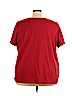 Woman Within 100% Cotton Red Short Sleeve T-Shirt Size 4X - photo 2