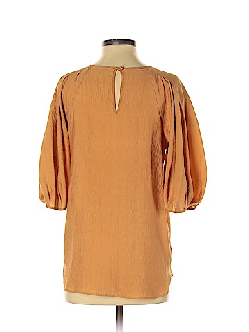 Calypso St. Barth Short Sleeve Silk Top (view 2)