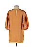 Calypso St. Barth 100% Silk Tan Short Sleeve Silk Top Size XS - photo 2