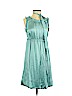 Derek Lam 100% Silk Teal Cocktail Dress Size 4 - photo 1