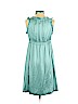 Derek Lam 100% Silk Teal Cocktail Dress Size 4 - photo 2