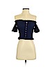 Suboo Blue Short Sleeve Top Size 0 - photo 1