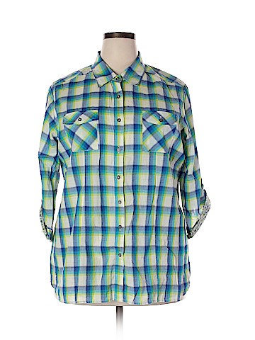 Overdrive 3/4 Sleeve Button-Down Shirt (view 1)