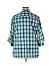 Overdrive 100% Cotton Green 3/4 Sleeve Button-Down Shirt Size 2X - photo 2