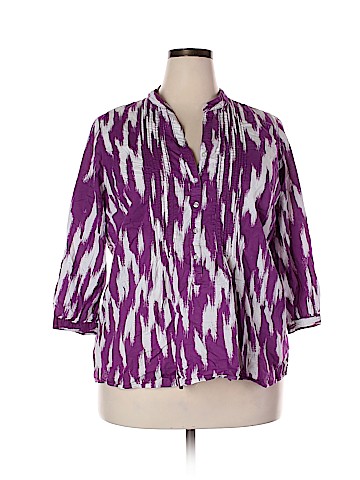 St. John's Bay 3/4 Sleeve Top (view 1)