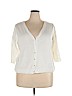 Avenue Studio 100% Cotton White Cardigan Size 18 - photo 1