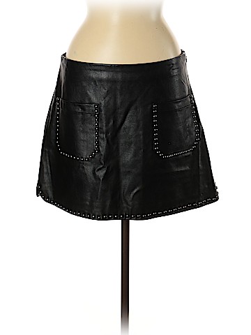Jolt Faux Leather Skirt (view 1)