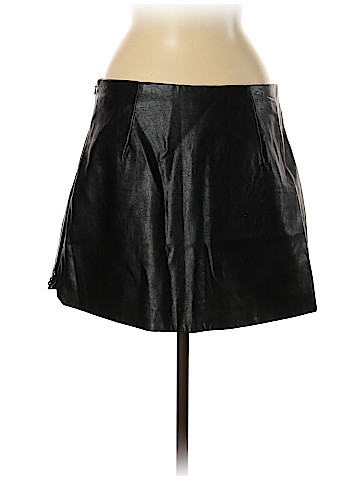 Jolt Faux Leather Skirt (view 2)