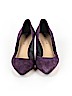 Via Spiga 100% Leather Purple Heels Size 10 1/2 - photo 2