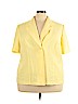 Studio C 100% Polyester Yellow Blazer Size 24 - photo 1