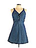 Derek Heart 100% Cotton Blue Casual Dress Size L - photo 1
