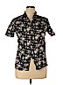 Unbranded Black Short Sleeve Button-Down Shirt Size 3X - photo 1