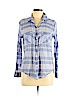 American Eagle Outfitters 100% Cotton Purple Long Sleeve Button-Down Shirt Size L - photo 1
