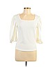Shein Ivory 3/4 Sleeve Top Size L - photo 1