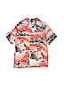 RJC 100% Rayon Red Short Sleeve Button-Down Shirt Size 8 - photo 1