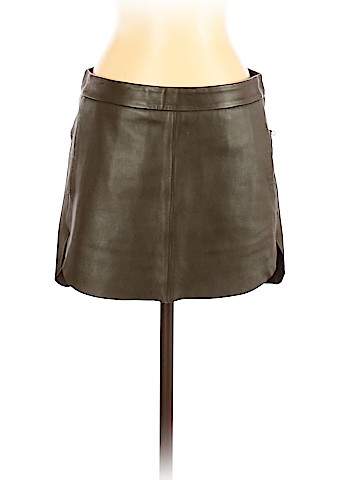 Michelle Mason Leather Skirt (view 1)
