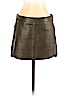 Michelle Mason 100% Lambskin Green Leather Skirt Size 2 - photo 1