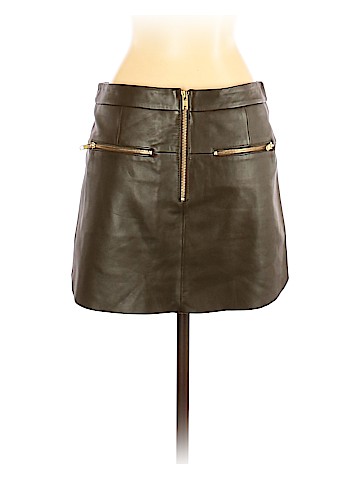 Michelle Mason Leather Skirt (view 2)