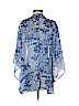 Forever 21 100% Polyester Blue Kimono Size S - photo 2