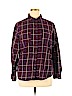 Old Navy 100% Cotton Burgundy Long Sleeve Button-Down Shirt Size XL - photo 1