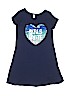 Justice 100% Cotton Graphic Blue Dress Size 10 - photo 1