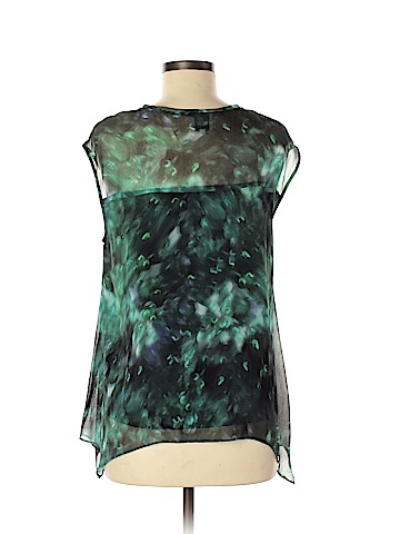 Reiss Short Sleeve Silk Top (view 2)