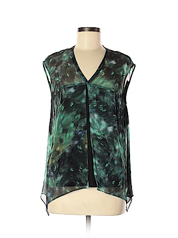 Reiss Short Sleeve Silk Top (view 1)