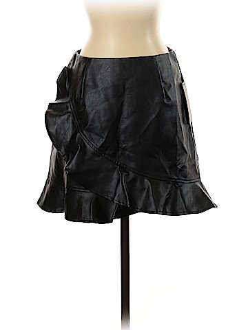 Lulu's Faux Leather Skirt (view 1)