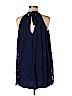 Francesca's 100% Nylon Blue Casual Dress Size M - photo 2