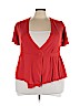 Ann Taylor Red Short Sleeve Top Size XXL - photo 1