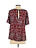 Forever 21 100% Rayon Burgundy Short Sleeve Blouse Size XS - photo 2