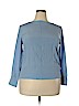 Everlane 100% Silk Blue Long Sleeve Silk Top Size 14 - photo 1