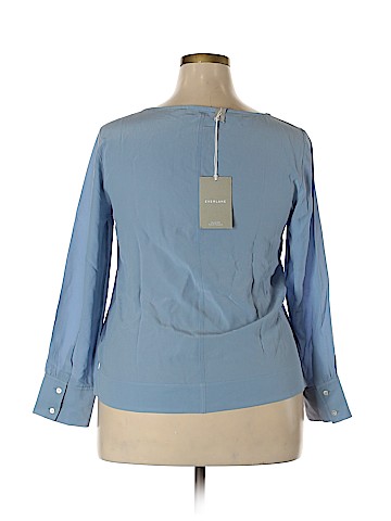Everlane Long Sleeve Silk Top (view 2)