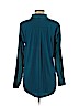 INC International Concepts 100% Polyester Teal Long Sleeve Blouse Size M - photo 2