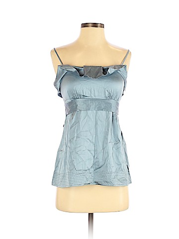 BCBGMAXAZRIA Sleeveless Silk Top (view 1)
