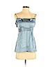 BCBGMAXAZRIA Blue Sleeveless Silk Top Size XS - photo 1