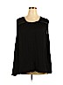 Lane Bryant 100% Polyester Black Sleeveless Blouse Size 20 - photo 1