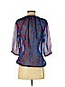 Express 100% Polyester Blue Short Sleeve Blouse Size S (petite) - photo 2
