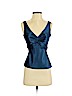 INC International Concepts 100% Silk Teal Sleeveless Silk Top Size 4 (petite) - photo 1