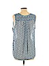 American Eagle Outfitters 100% Polyester Blue Sleeveless Blouse Size L - photo 2
