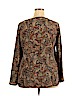 Faded Glory 100% Polyester Brown Long Sleeve Blouse Size 18 - 20 - photo 2