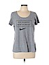 Nike Gray Short Sleeve T-Shirt Size L - photo 1