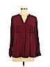 a.n.a. A New Approach 100% Polyester Burgundy 3/4 Sleeve Blouse Size M (petite) - photo 1