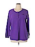 DKNY 100% Polyester Purple Sweatshirt Size XL - photo 1