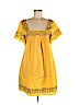 Abercrombie & Fitch 100% Cotton Yellow Casual Dress Size M - photo 1