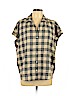 Madewell 100% Cotton Yellow Short Sleeve Button-Down Shirt Size L - photo 1