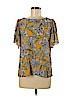 Ann Taylor LOFT 100% Rayon Yellow Short Sleeve Blouse Size M (petite) - photo 1
